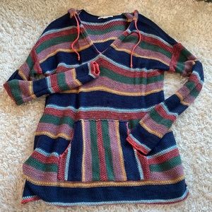 American Eagle knitted striped hoodie